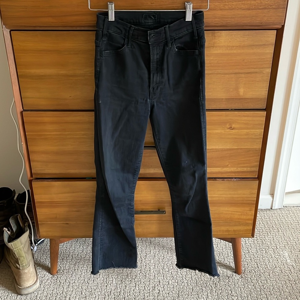 Mother Hustler Ankle Fray Jean